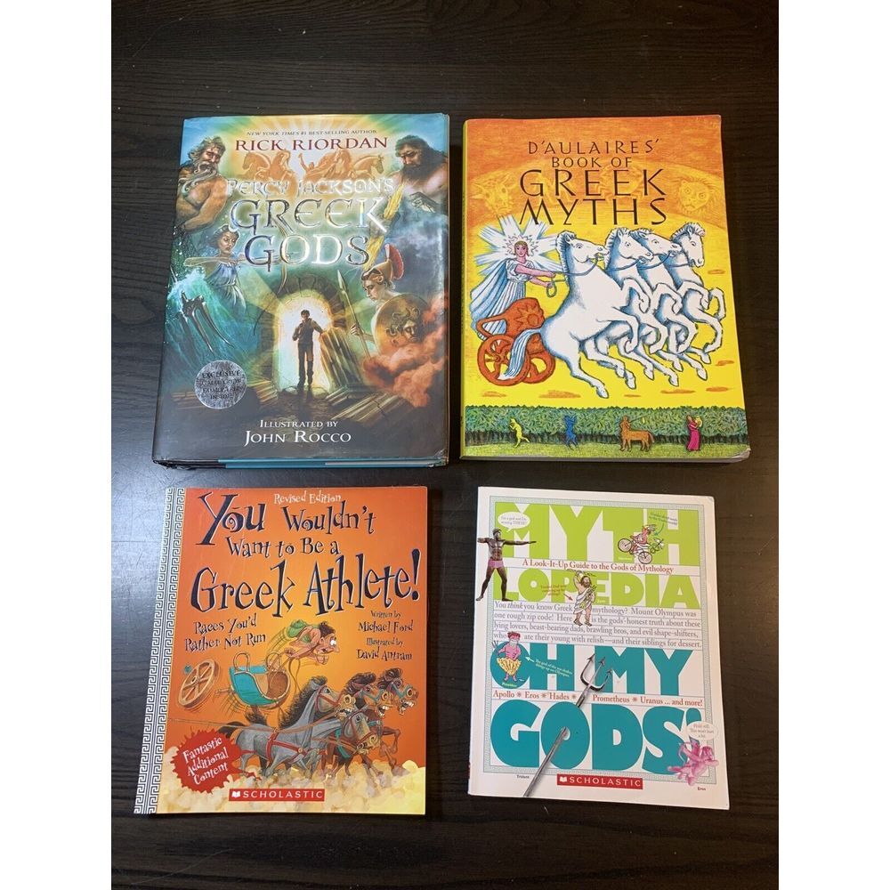 Lot Of 4 Kids‎ Greek Gods/Myths/Athletes Books